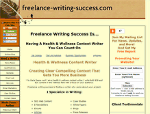 Tablet Screenshot of freelance-writing-success.com